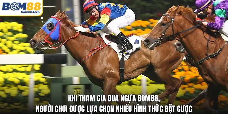 Khi tham gia Đua ngựa Bom88, người chơi được lựa chọn nhiều h&igrave;nh thức đặt cược