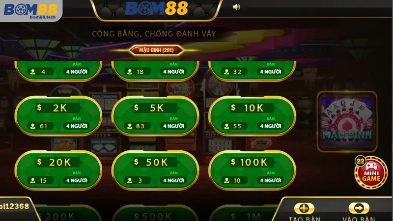 Tổng quan về game b&agrave;i mậu binh