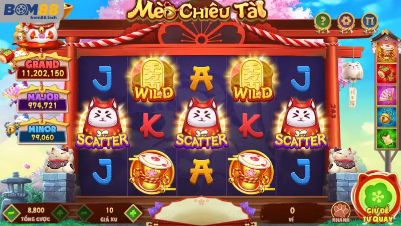 Tổng quan về game M&egrave;o Chi&ecirc;u T&agrave;i Bom88